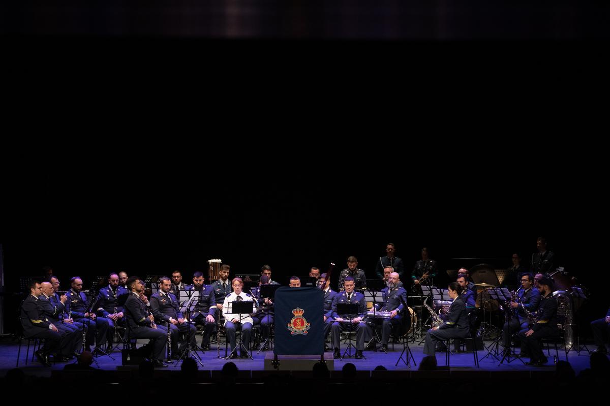 ZAMORA. VIII EDICION DEL CONCIERTO SOLIDARIO DE INVIERNO DE MUSICA MILITAR DE LA UNIDAD DE LA ACADEMIA BÁSICA DEL AIRE LEON. CLUB DE LA OPINION EL CORREO DE ZAMORA