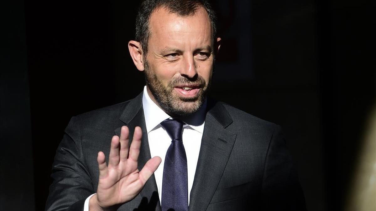 Sandro Rosell, en una imagen de archivo, en una de sus comparecencias a la Audiencia Nacional