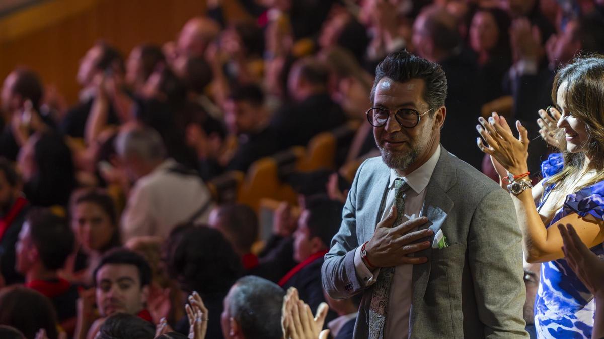 El chef de Dénia, durante la gala celebrada en València.