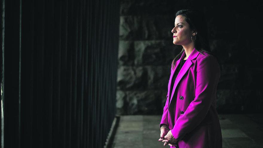 Yaiza Castilla, en la sede de la Presidencia del Gobierno de Canarias en Santa Cruz de Tenerife.