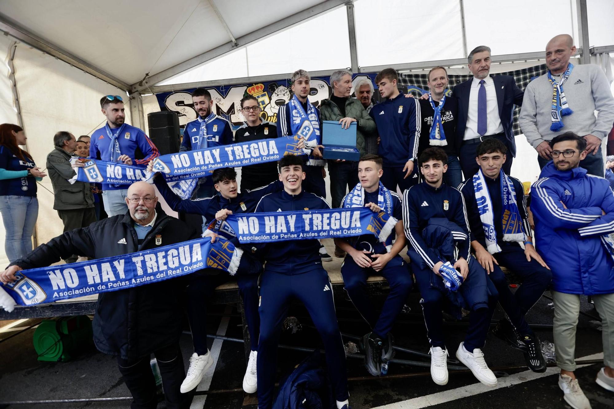 En imágenes: así fue el 98º aniversario del Real Oviedo en la previa del Tartiere