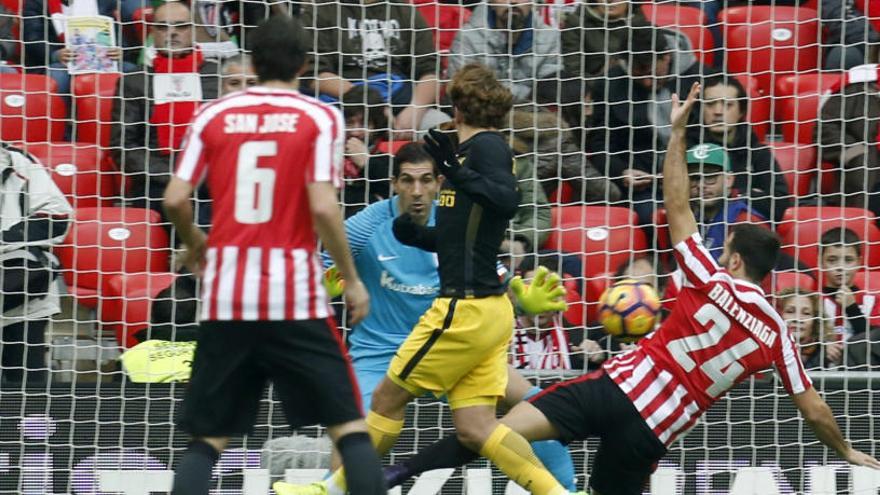 El Atlético se adelantó en el marcador con un gol de Koke