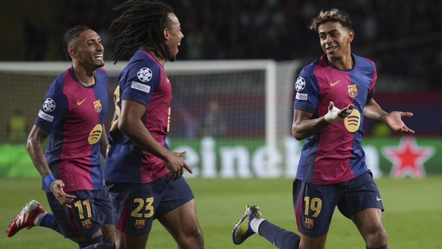 La sonrisa metálica: el Barça de Lamine Yamal vuela en la Champions