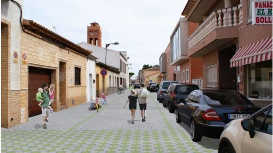 Recreación de cómo quedará la calle Federico García Lorca tras acometer las obras.