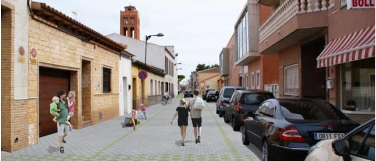 Recreación de cómo quedará la calle Federico García Lorca tras acometer las obras.