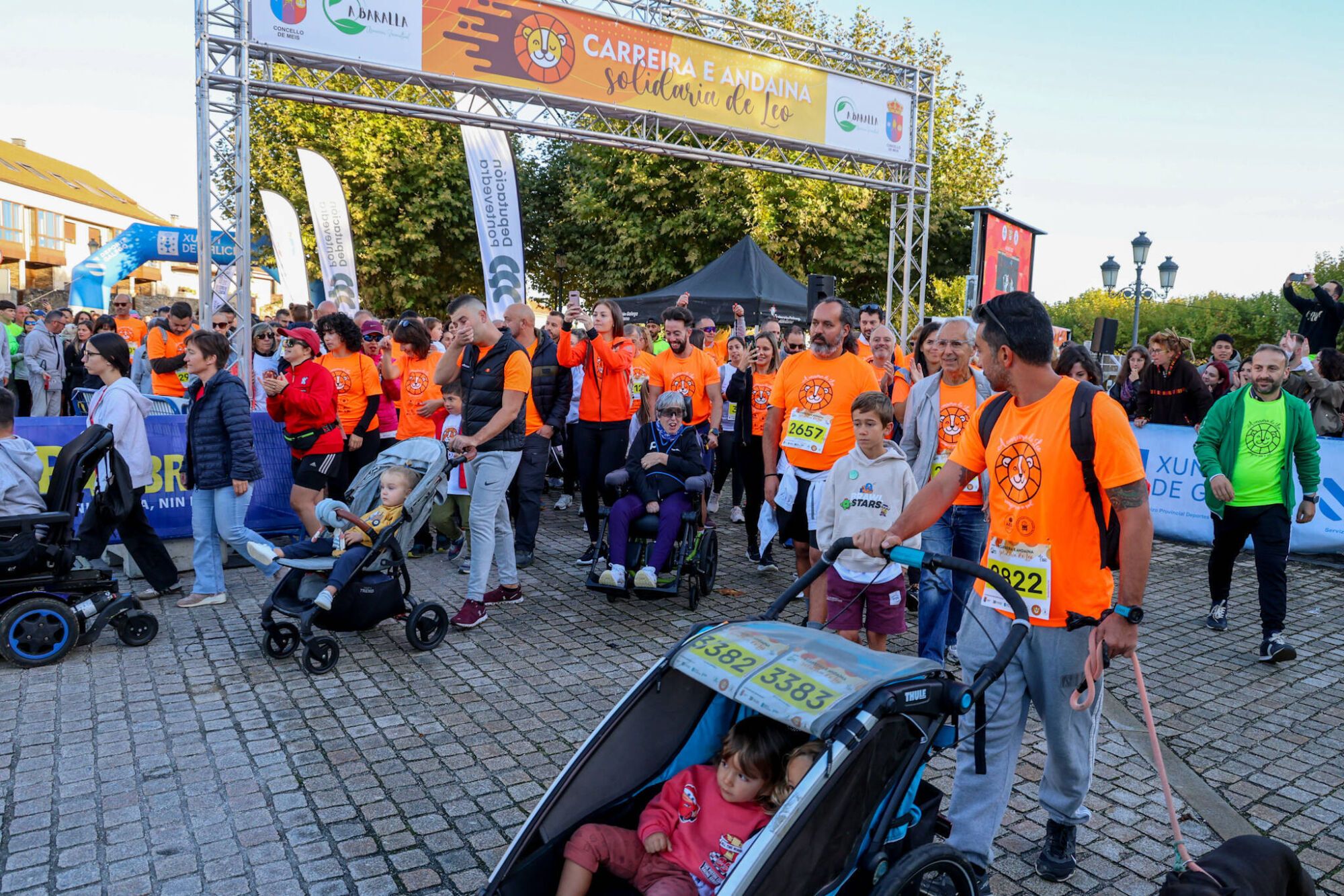 Andaina y carrera solidaria por niños como Leo Diz