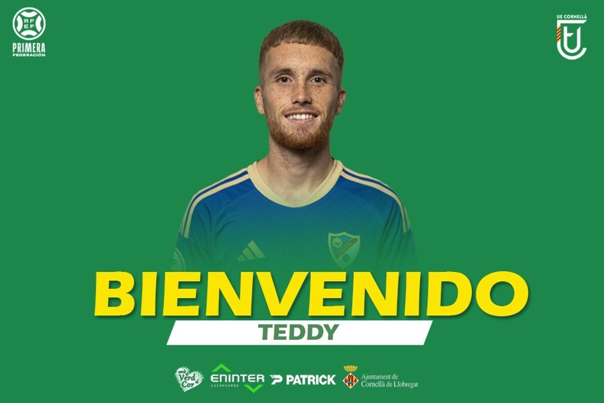 Teddy, jugador del Cornellà