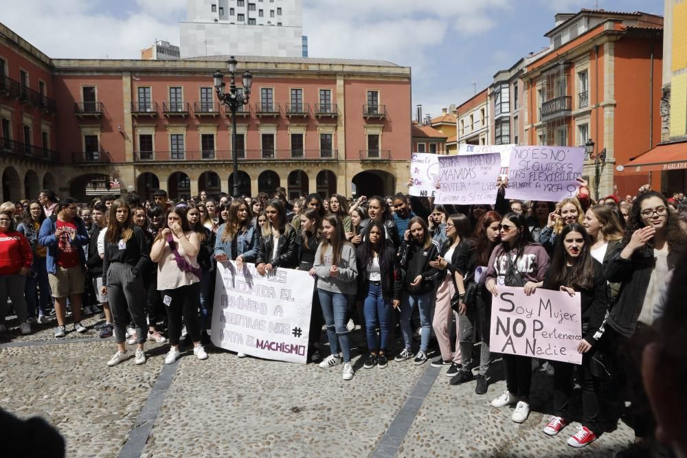 Manifestación en Gijón.