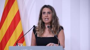 Patrícia Plaja, este martes tras el Consell Executiu.