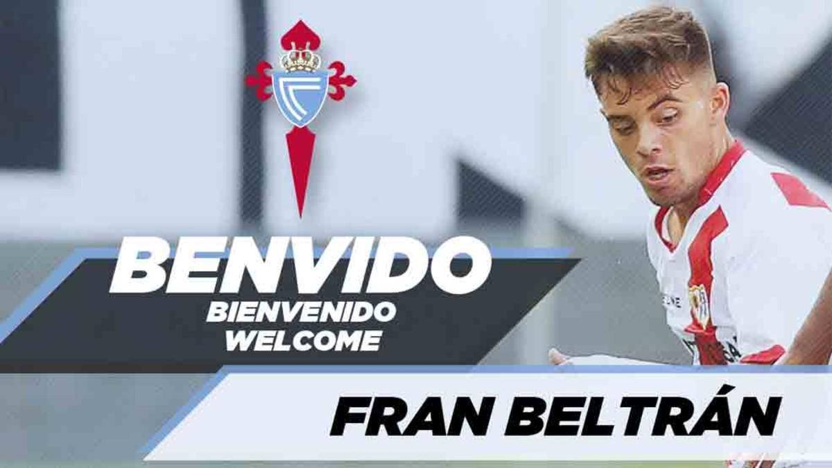 Fran Beltrán, nuevo jugador del Celta de Vigo