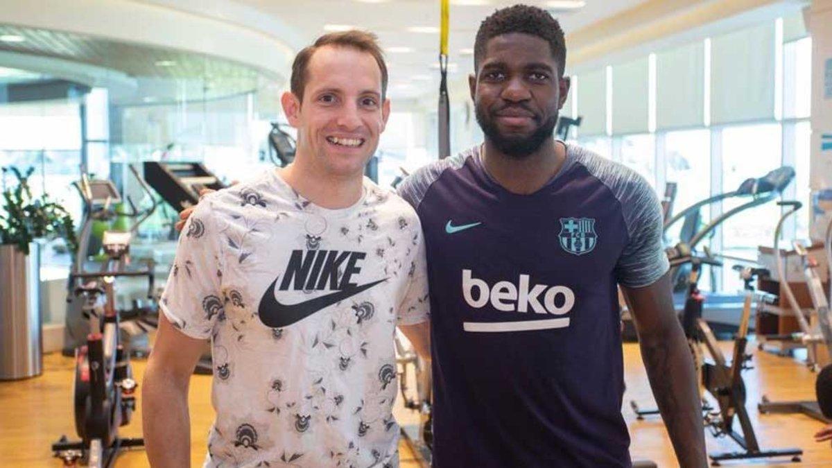 Umtiti ya trabaja en Catar