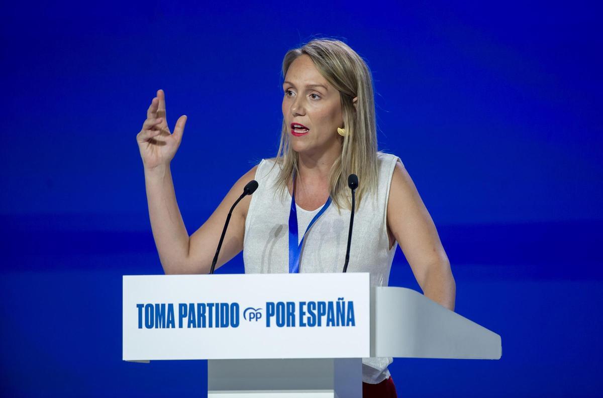 Archivo - La eurodiputada del PP Alma Ezcurra.