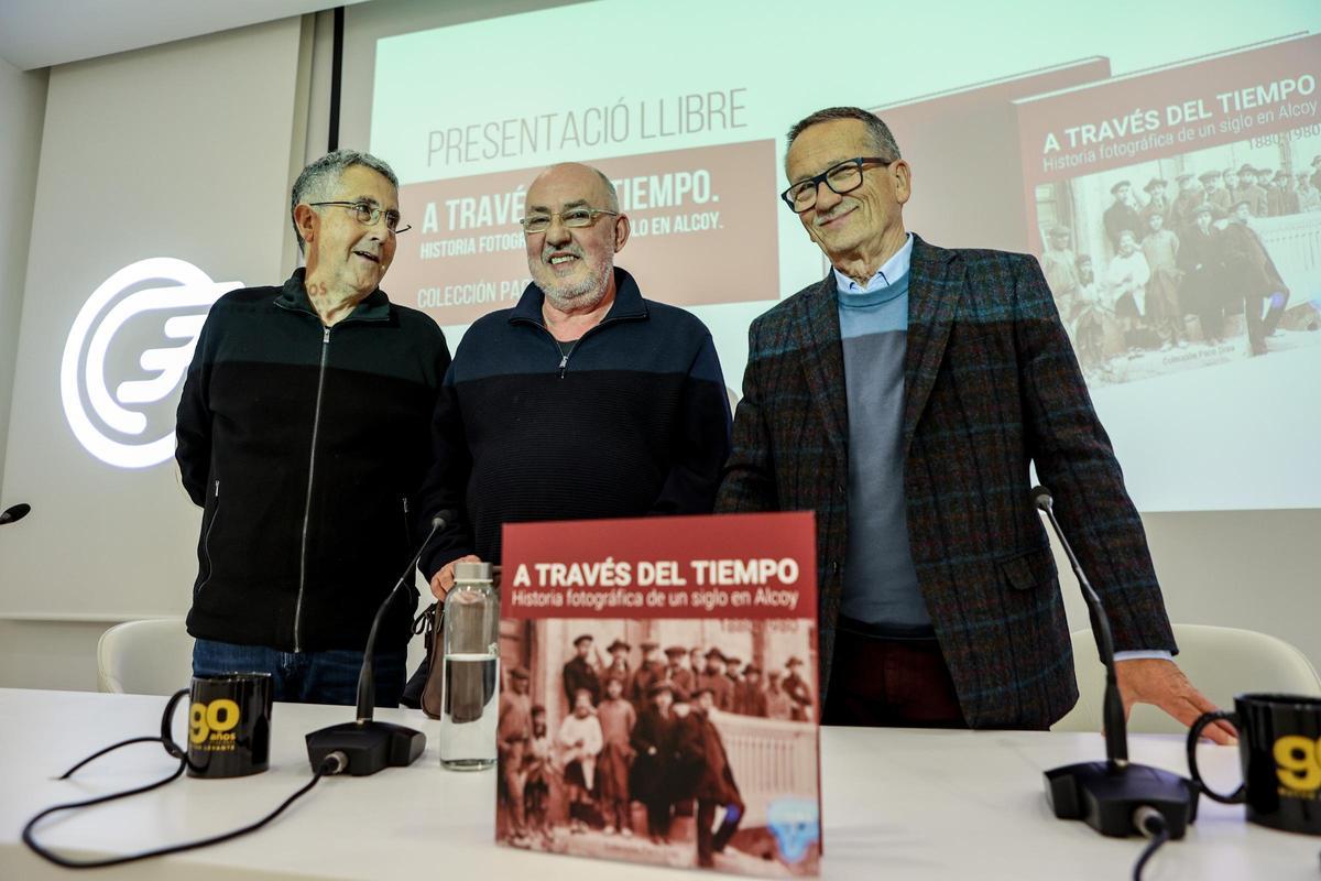 Pep Jordà, Javier Llopis y Josep Maria Segura, en la presentación