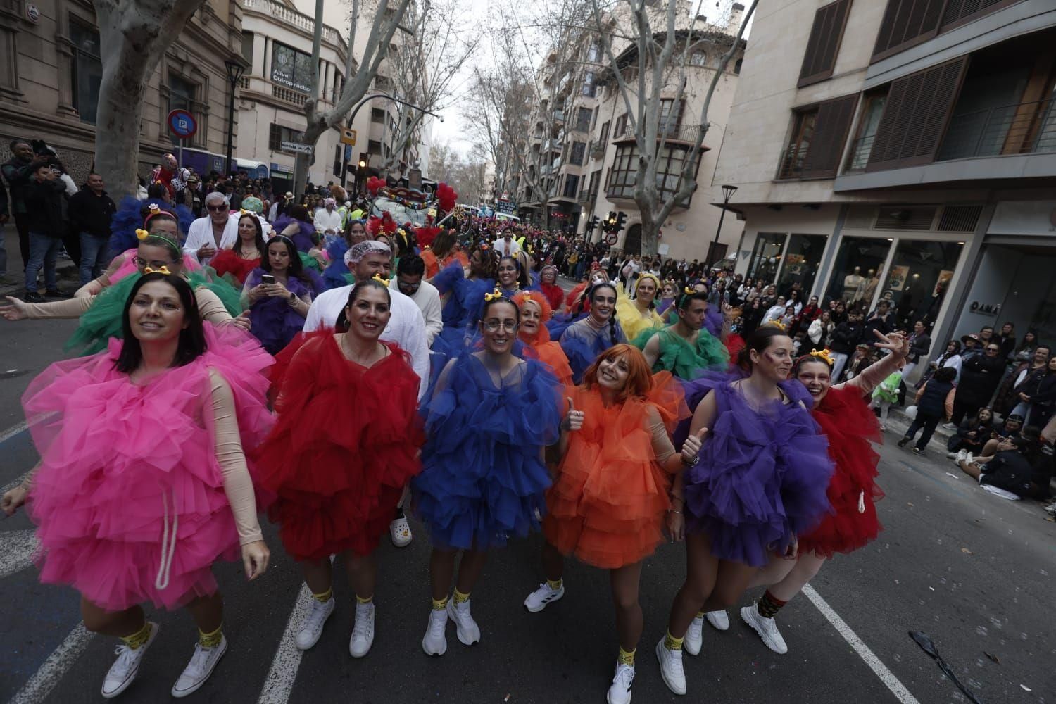 Karneval 2025 Mallorca: Bunte Verkleidungen und Forderungen gegen Immobilienspekulation