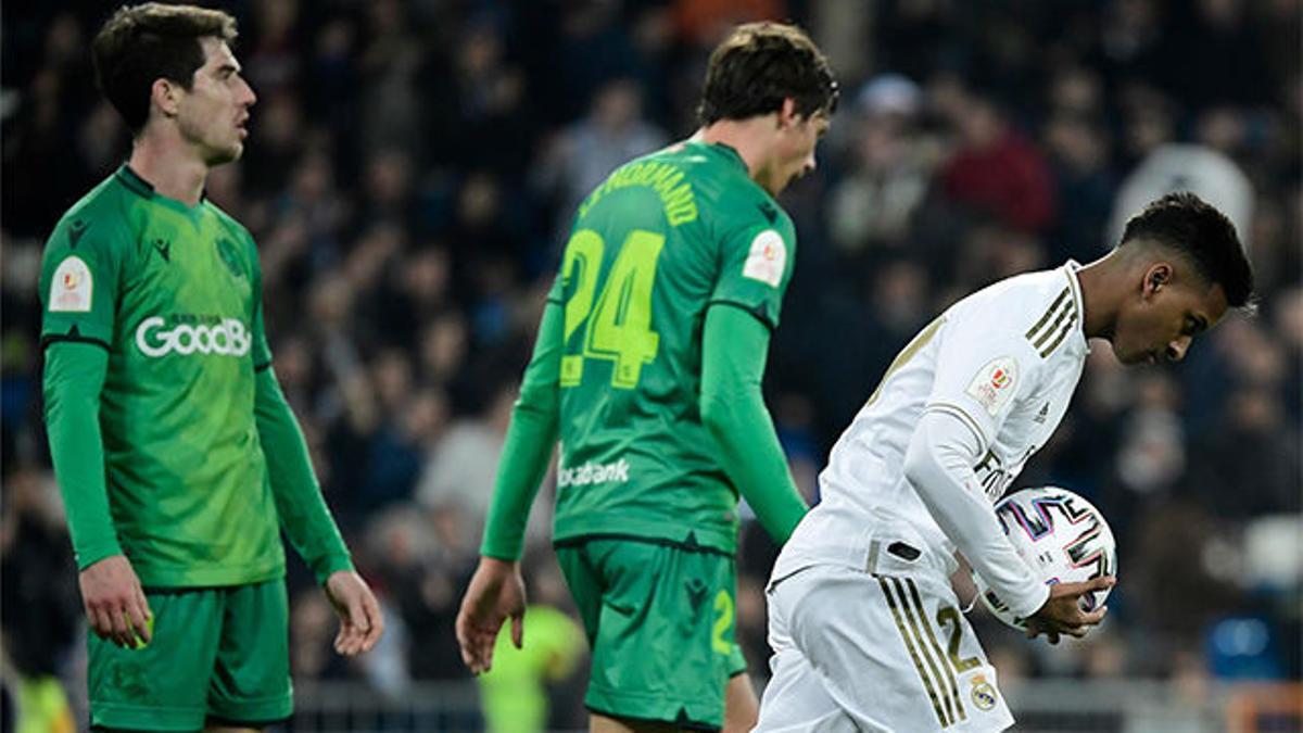 Rodrygo marcó el segundo gol del Madrid tras un pase de Vinicius