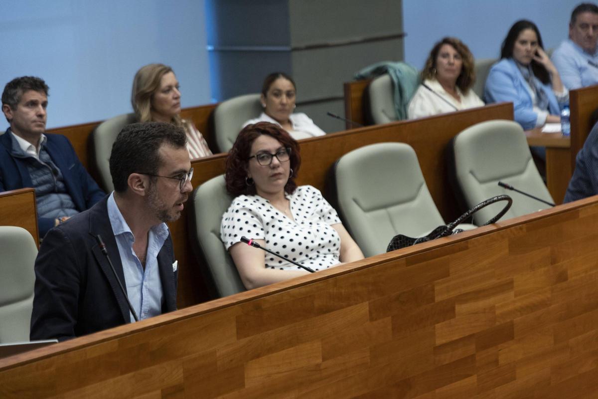 Alonso del Real, durante su intervención en el pleno de Torrent