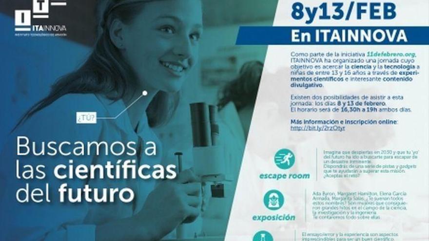 ITAINNOVA se suma al Día Internacional de la Mujer y la Niña en Ciencia