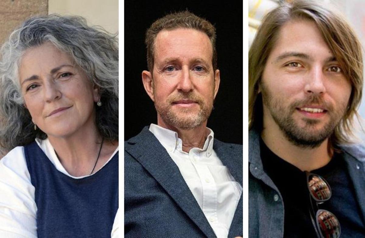 Inma Pelegrín, Jerónimo Tristante y Soto Ivars.