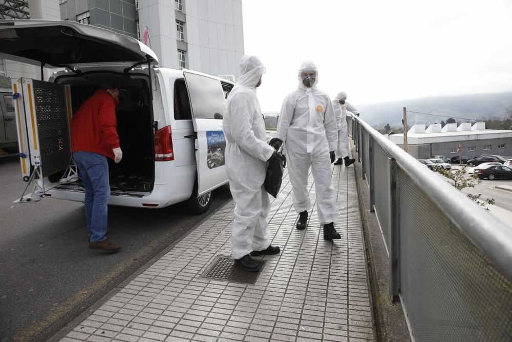 Coronavirus en Asturias: La UME, en Gijón