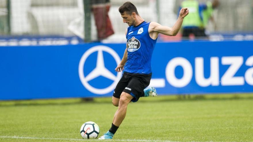 Borja Valle en un entrenamiento.