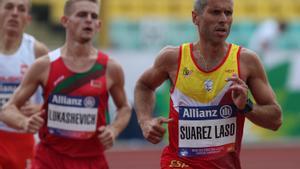 Alberto Suárez, durante la competición