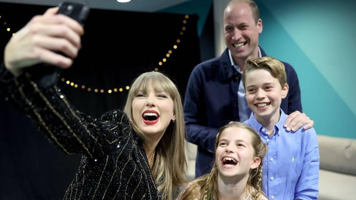 El novio de Taylor Swift desvela los detalles de su encuentro con el príncipe Guillermo, George y Charlotte