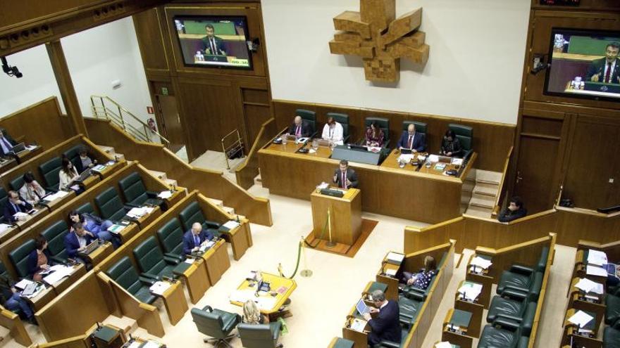 Sesión del Parlamento Vasco.