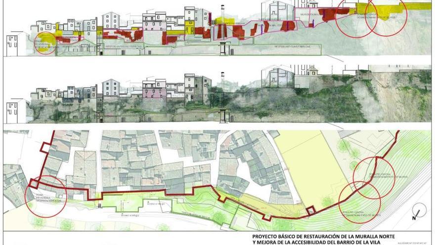 Ontinyent restaurará la muralla y pondrá un ascensor en la Vila con ayuda de la UE