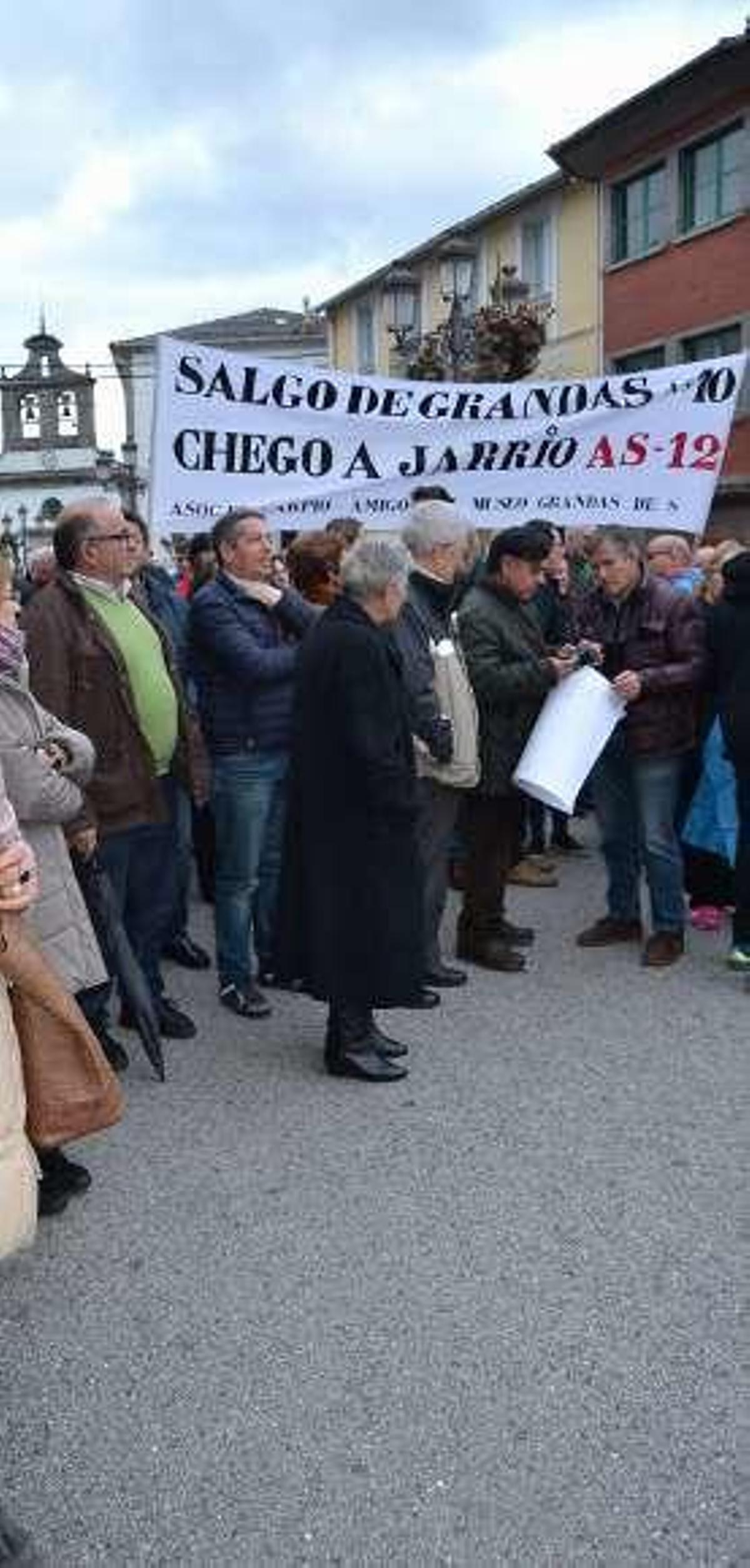 Concentración del pasado jueves en Boal.