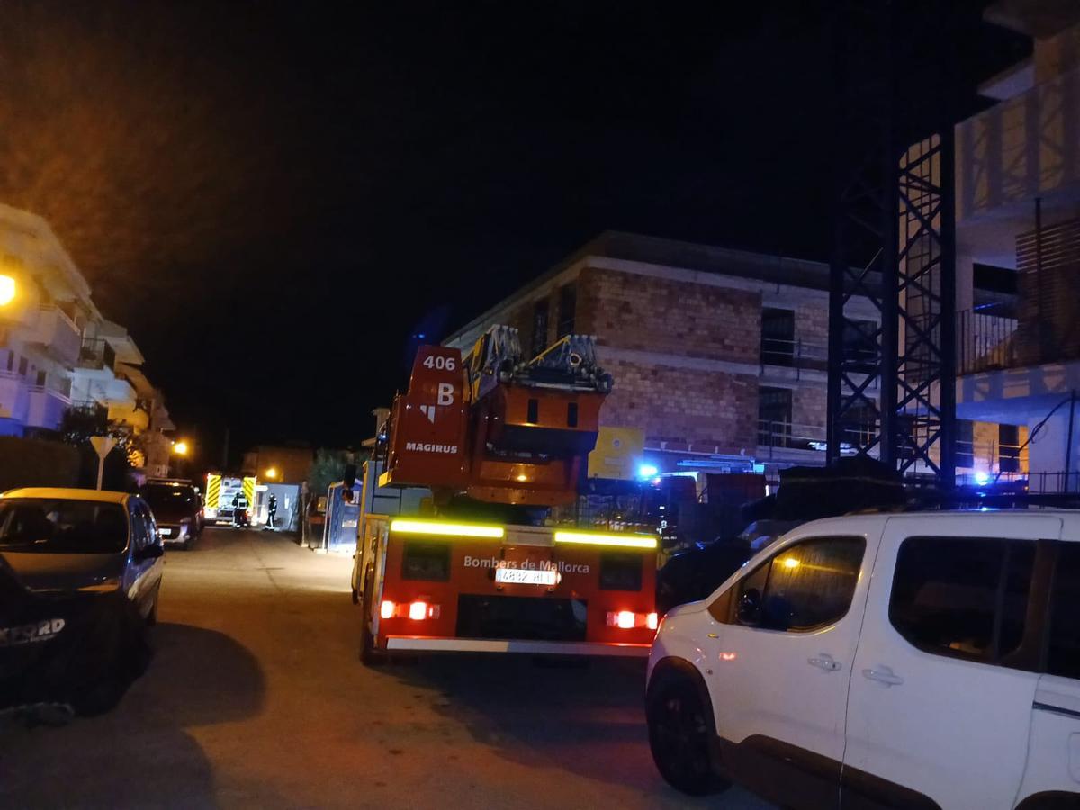 Vivienda afectada por el incendio doméstico en Alcúdia.