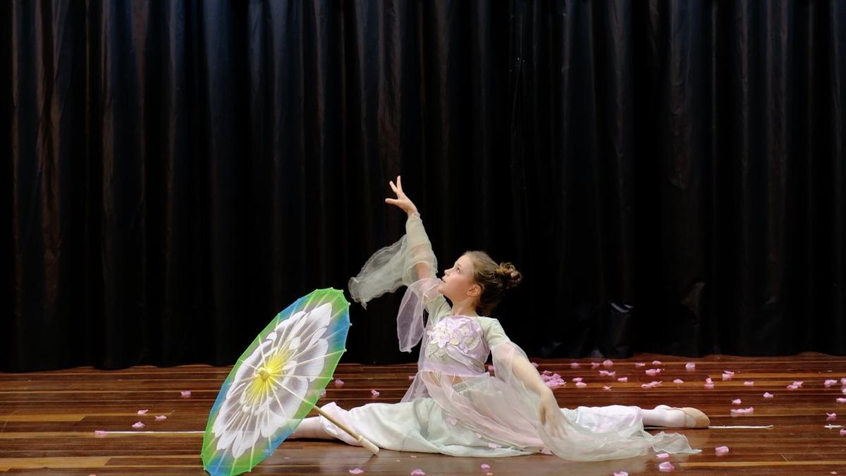 Vera Sanz, alumna del Colegio Arenas, en el Año Nuevo Chino.
