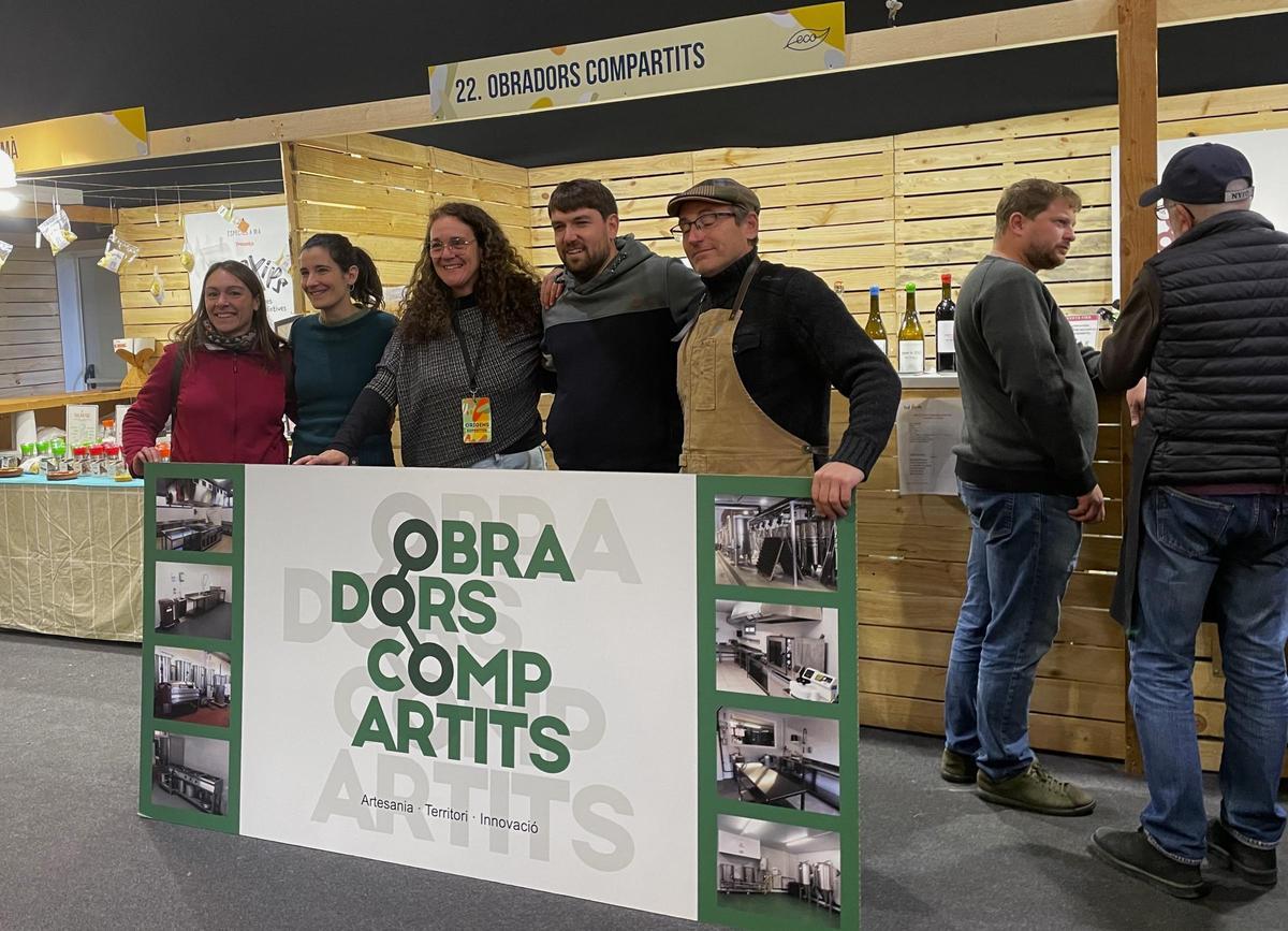 Els diferents productors d'obradors compartits que han ofert els seus productes a la Fira Orígens