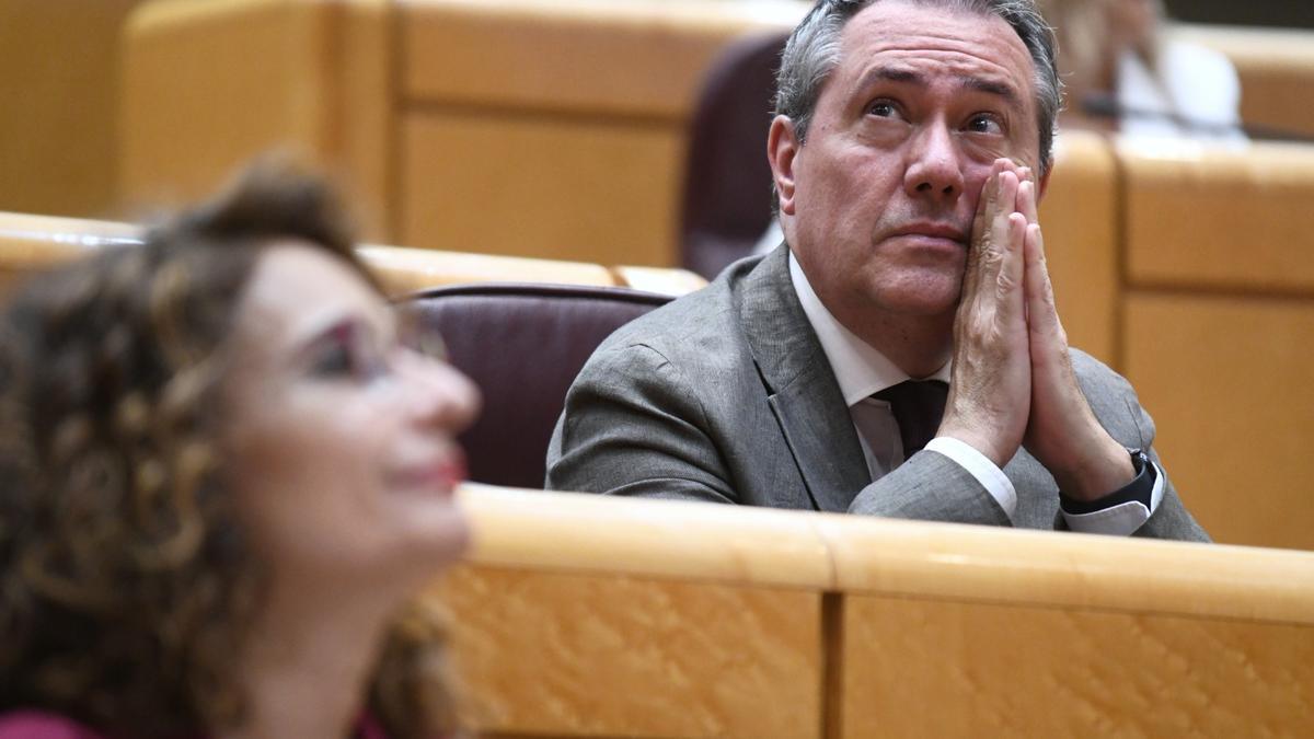 Juan Espadas, en el Senado.