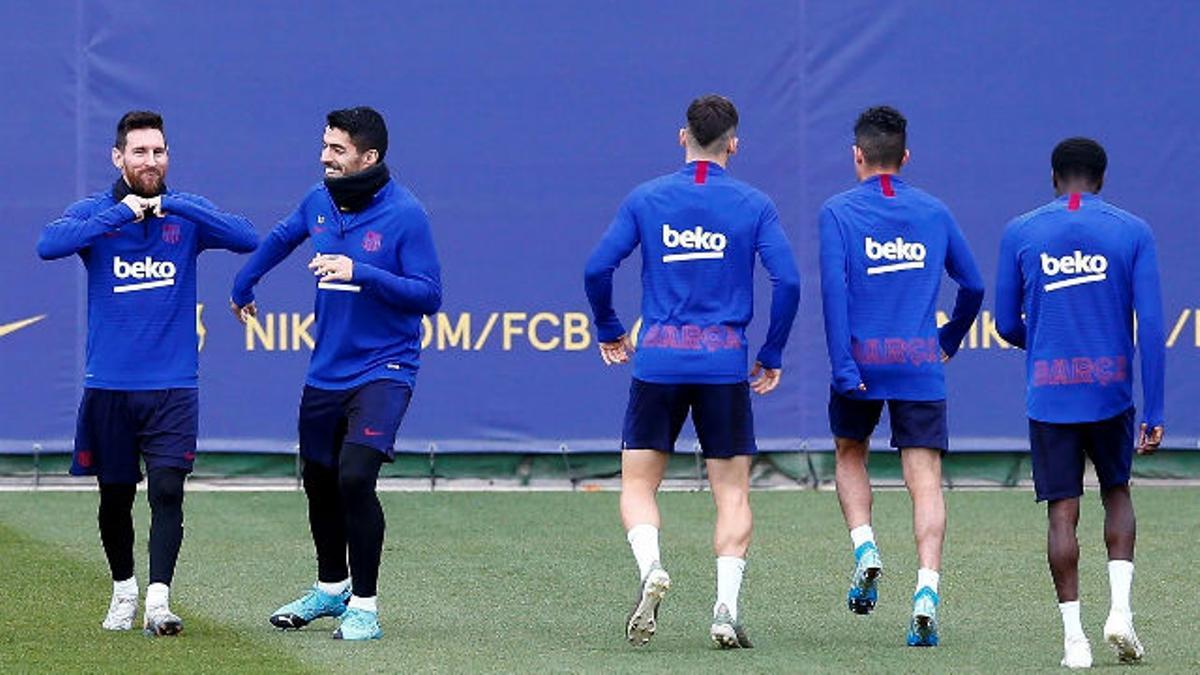 El Barça se entrena por última vez antes de medirse al Leganés