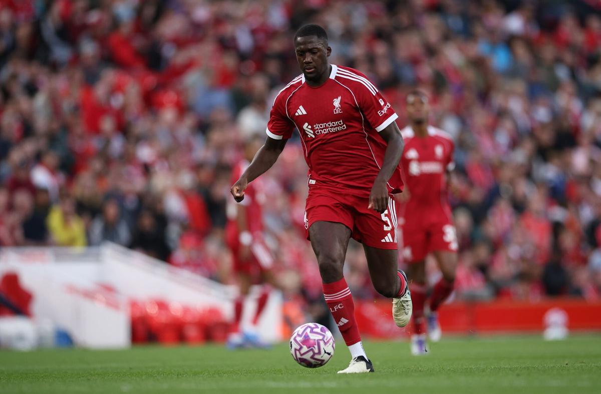Ibrahima Konaté, durante esta pretemporada.