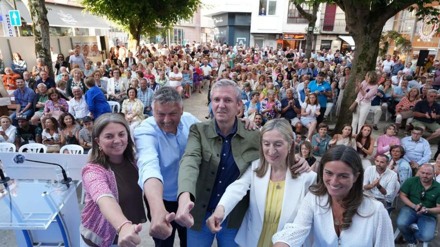 Alfonso Rueda y Telmo Martín apelan en Sanxenxo al “voto útil” y “recuperar así proyectos importantes para el municipio”