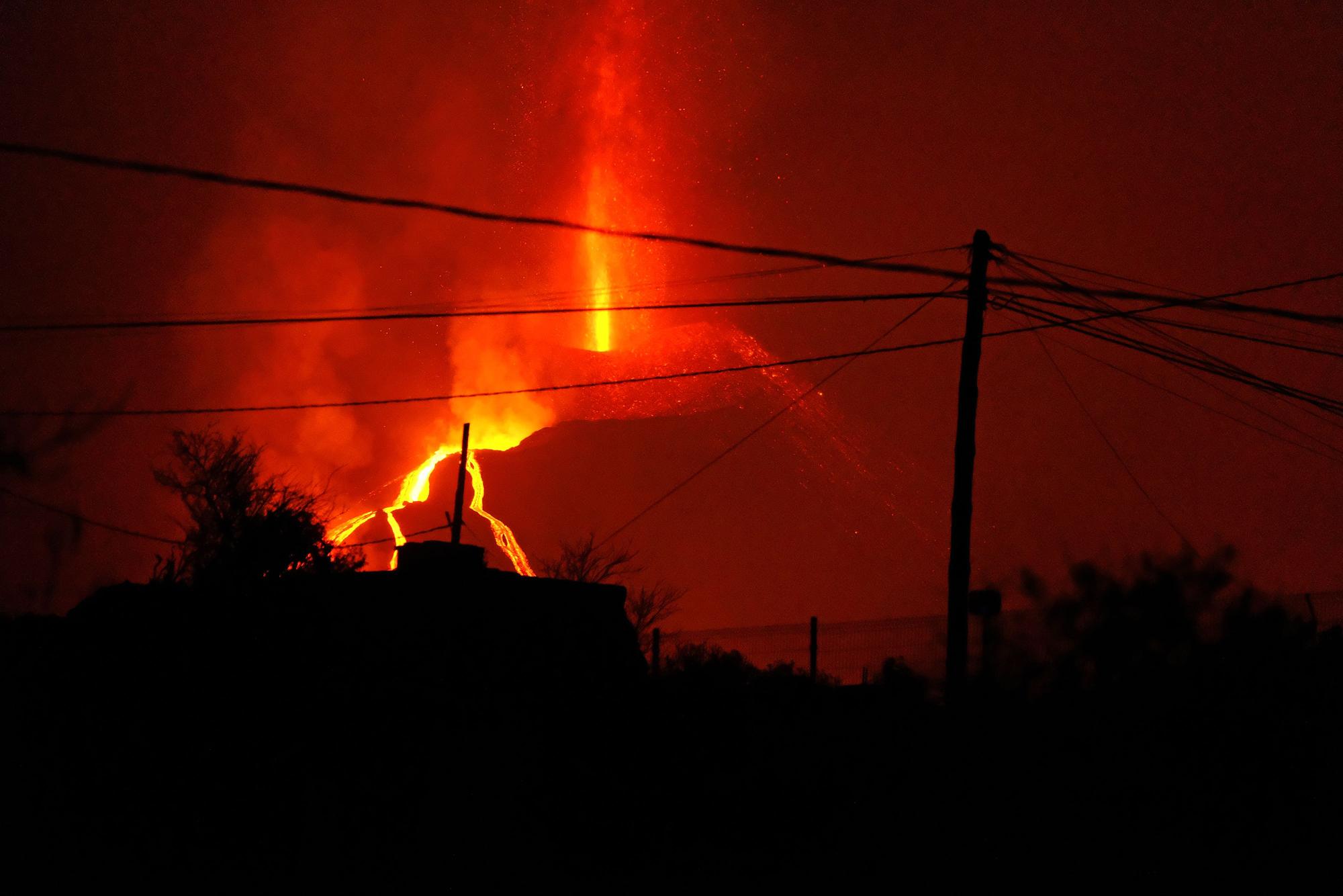Estado de la erupción del volcán de La Palma (17/10/21)