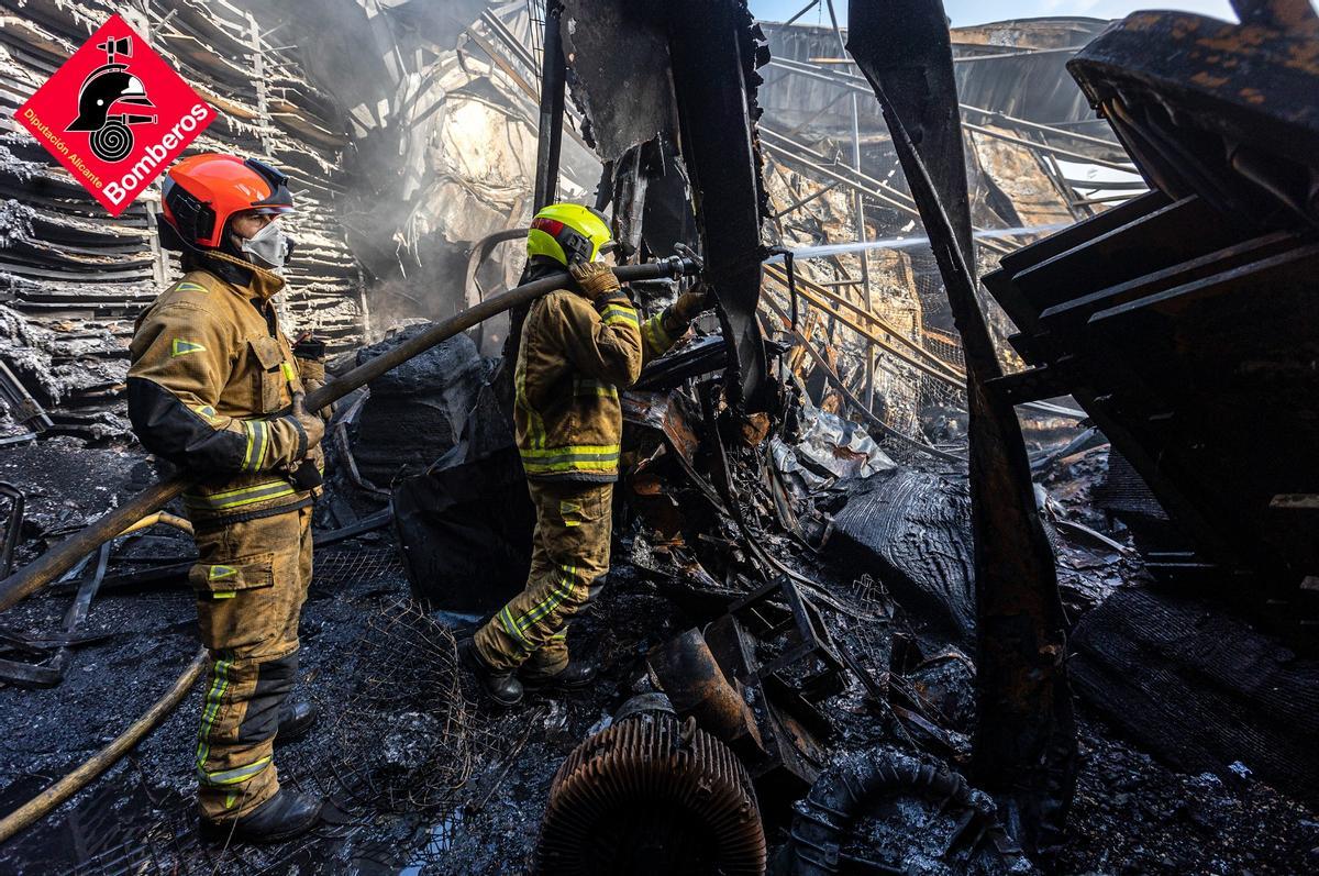 Actuación de los bomberos esta mañana