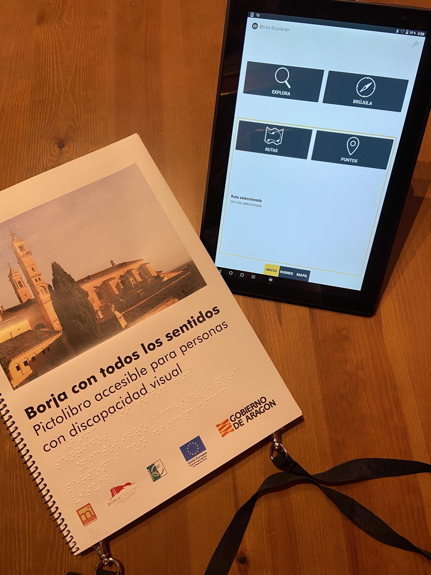 Borja ha incorporado pictolibros y tablet con app accesible en los museos.