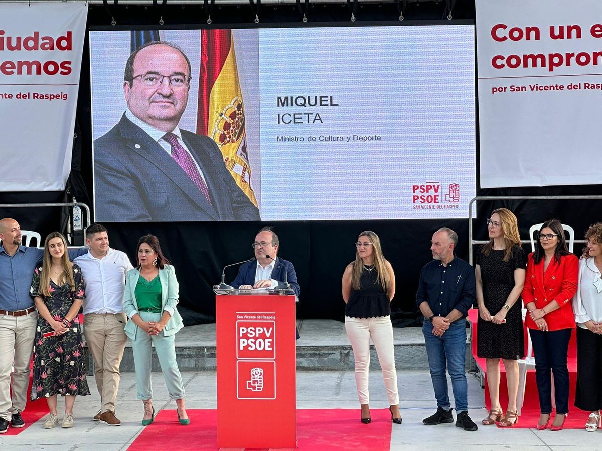 Intervención del ministro Iceta