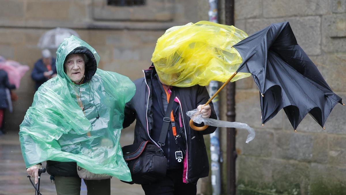 La borrasca Claudia podría dejar imágenes como esta, capturada durante la borrasca Herminia.