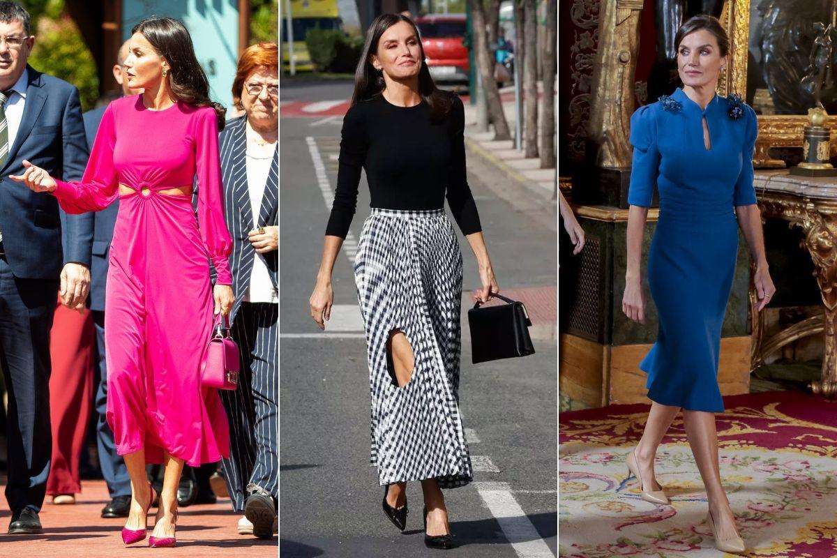 Algunos de los estilismos más comentados de la reina Letizia.