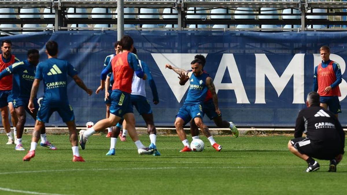 Vídeo | Último entrenamiento del Real Zaragoza en la Ciudad Deportiva antes del derbi