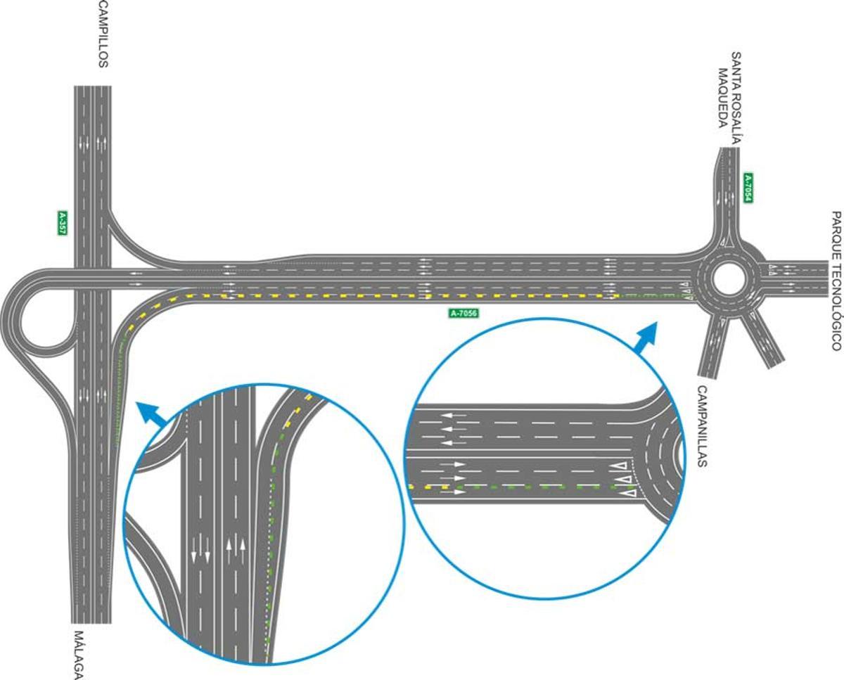 Ubicación del nuevo carril Bus-VAO