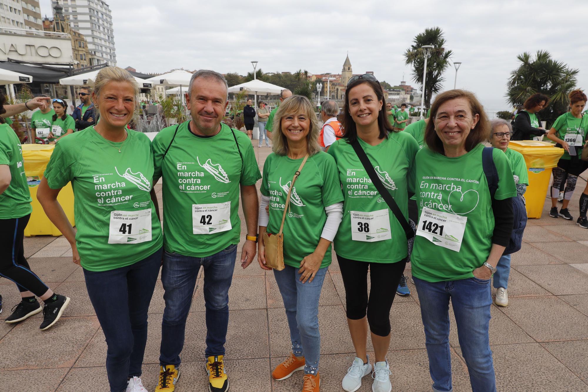 Marcha contra el cáncer en Gijón