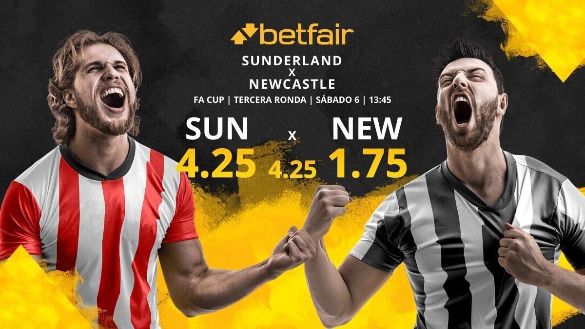 Sunderland AFC vs. Newcastle FC: horario, TV, estadísticas, cuadro y pronósticos