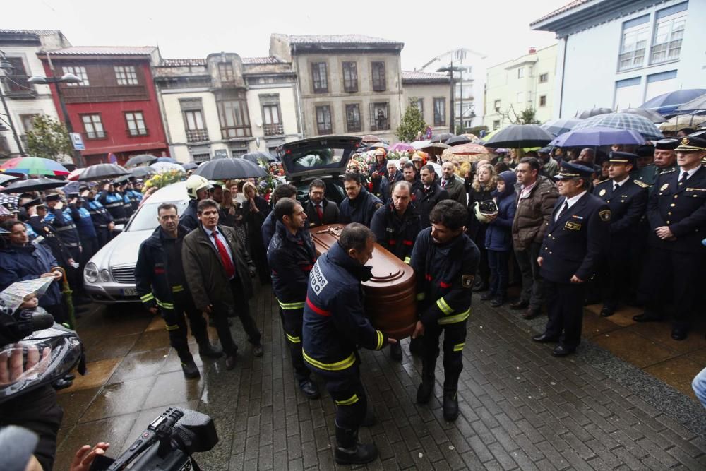 Funeral por Eloy Palacio, bombero fallecido en Oviedo