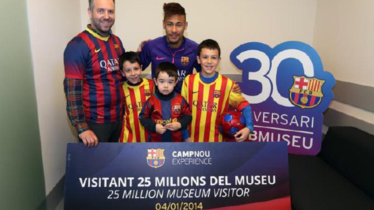 Neymar, premio gordo para estos aficionados del FC Barcelona