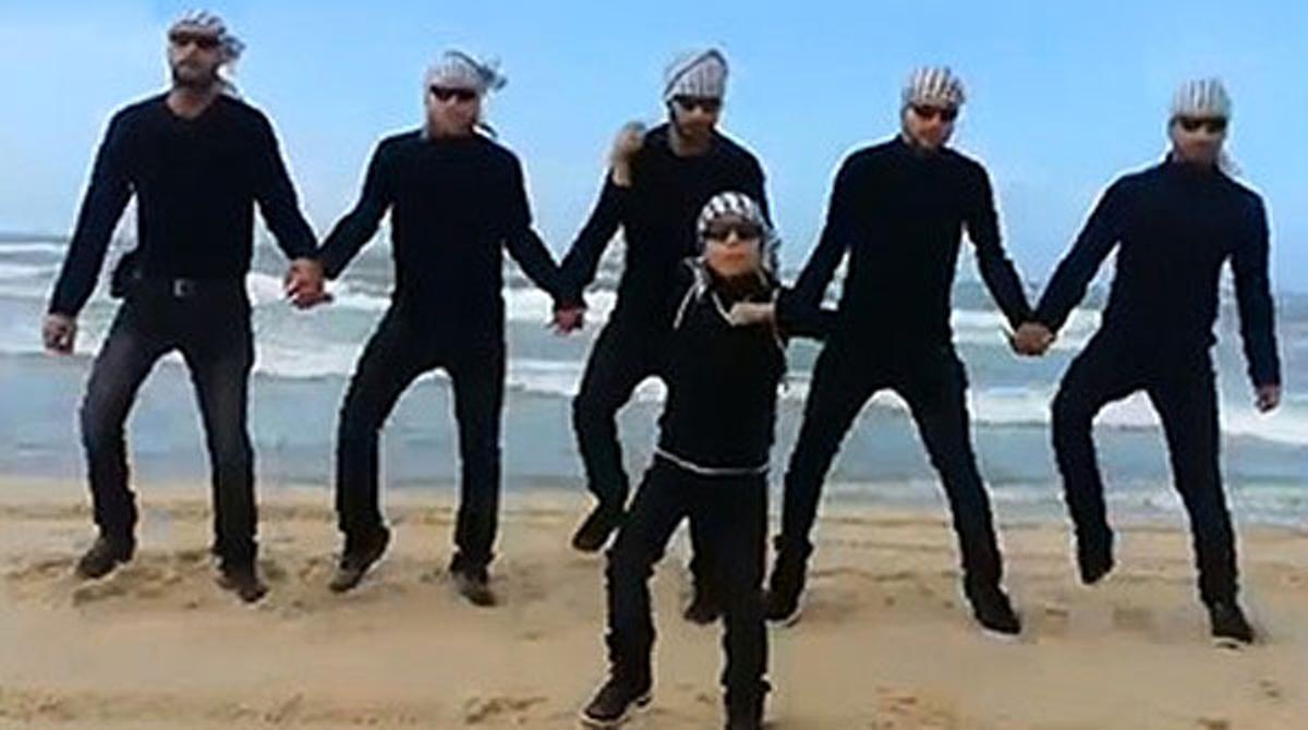 Videoclip ’Gangnam Gaza style’.