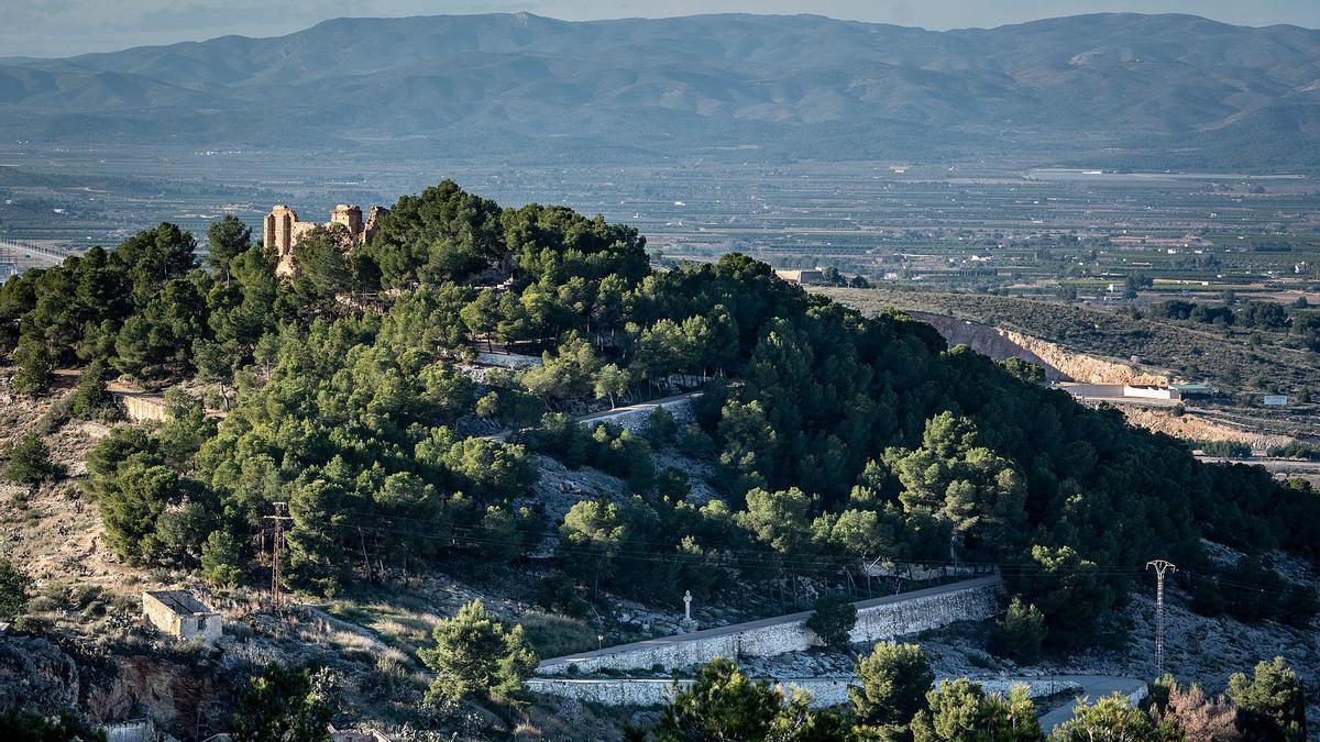 Ermita de Santa Bárbara desde el monasterio de San Miguel.